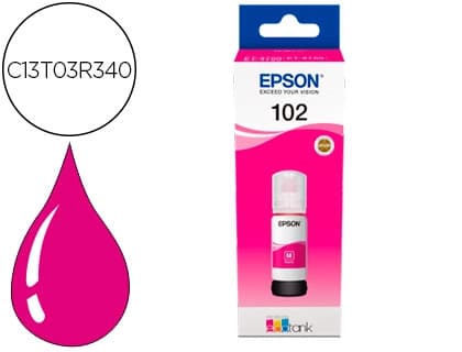 Epson Tinta epson ecotank 102 et-2700 / 2750 / 3700 / 3750 / 4750 bote de 70 ml magenta 6.000 pag