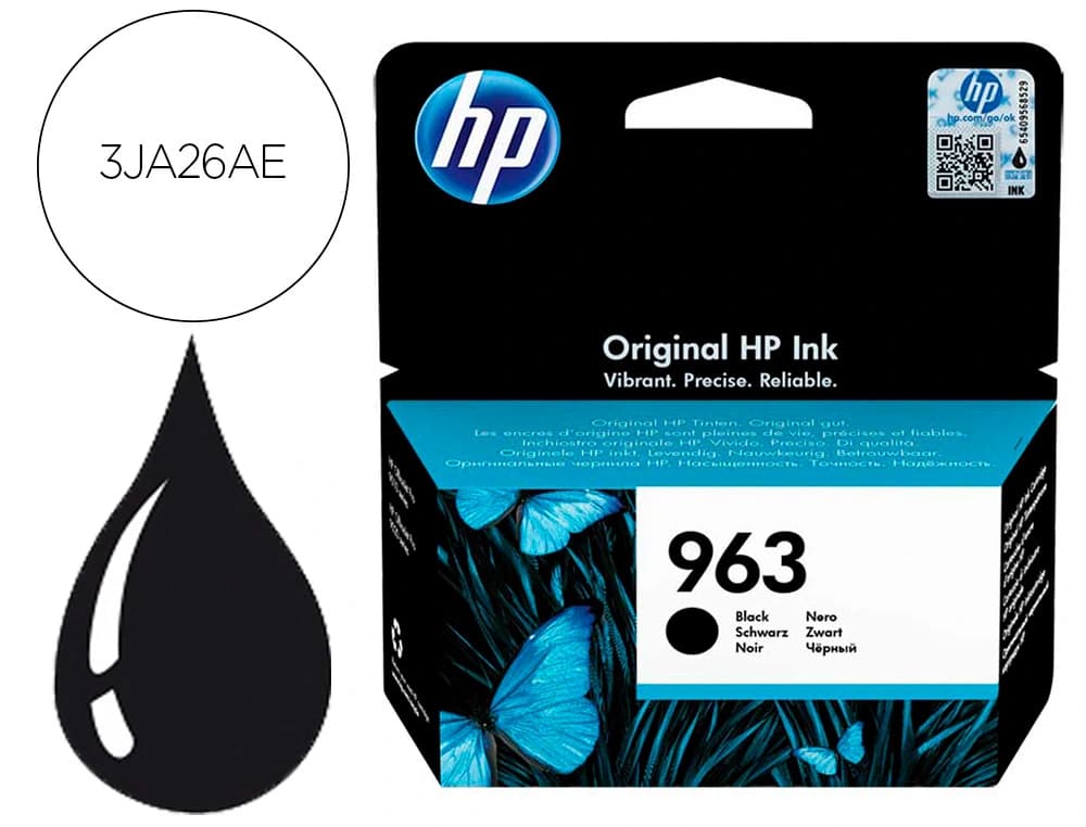 Hp Ink-jet hp 963 officejet pro 9010 / 9020 / 9022 / 9023 / 9025 negro 1000 paginas