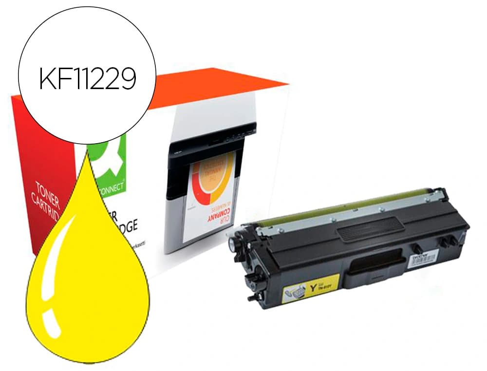 Q-connect Toner compatible q-connect brother tn910y hl-l9310 amarillo 9000 paginas