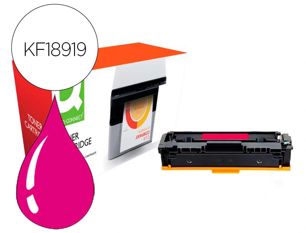 Q-connect Toner compatible q-connect canon lbp611m i-sensys lbp610 magenta alto rendimiento 2200 paginas