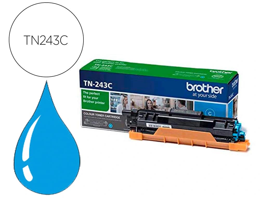Brother Toner brother tn243c dcp-l3510cdw / hl- l3270cdw / mfc-l3710cw cian 1000 paginas