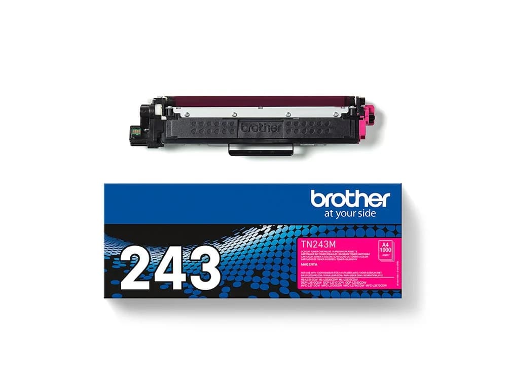 Toner brother tn243m dcp-l3510cdw / hl- l3270cdw / mfc-l3710cw magenta 1000 paginas