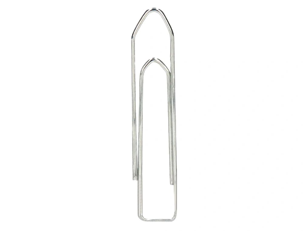 Clips niquelados q-connect nº4 50 mm caja de 100 unidades
