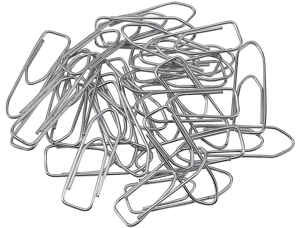 Clips niquelados q-connect nº4 50 mm caja de 100 unidades