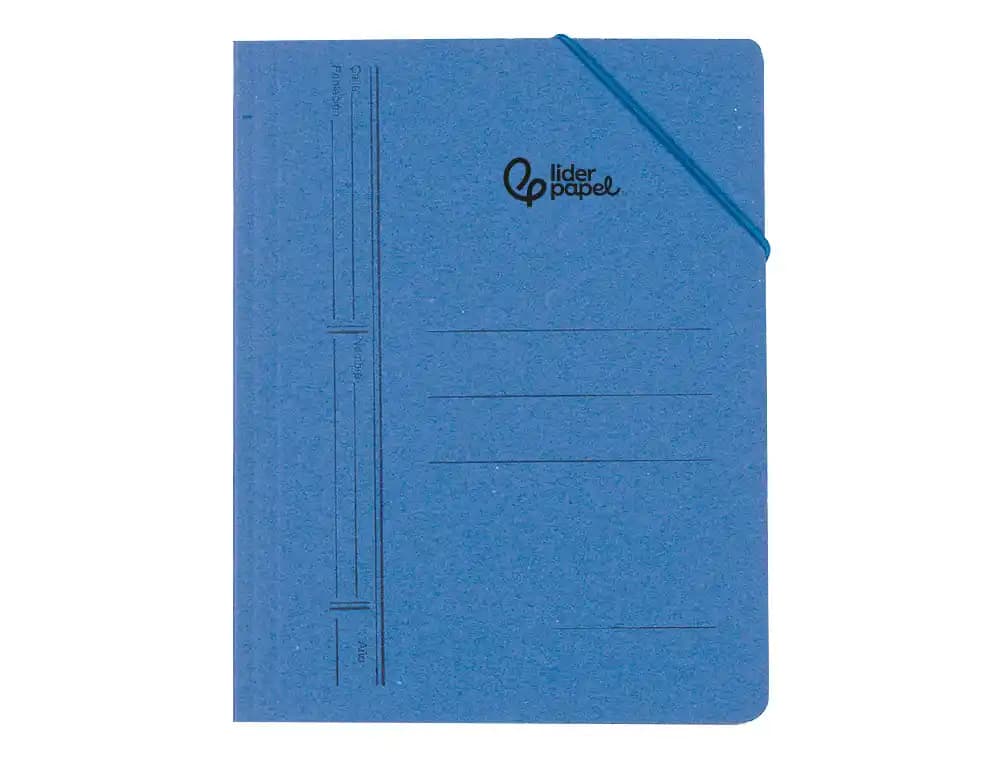 Carpeta liderpapel gomas sencilla carton pintado