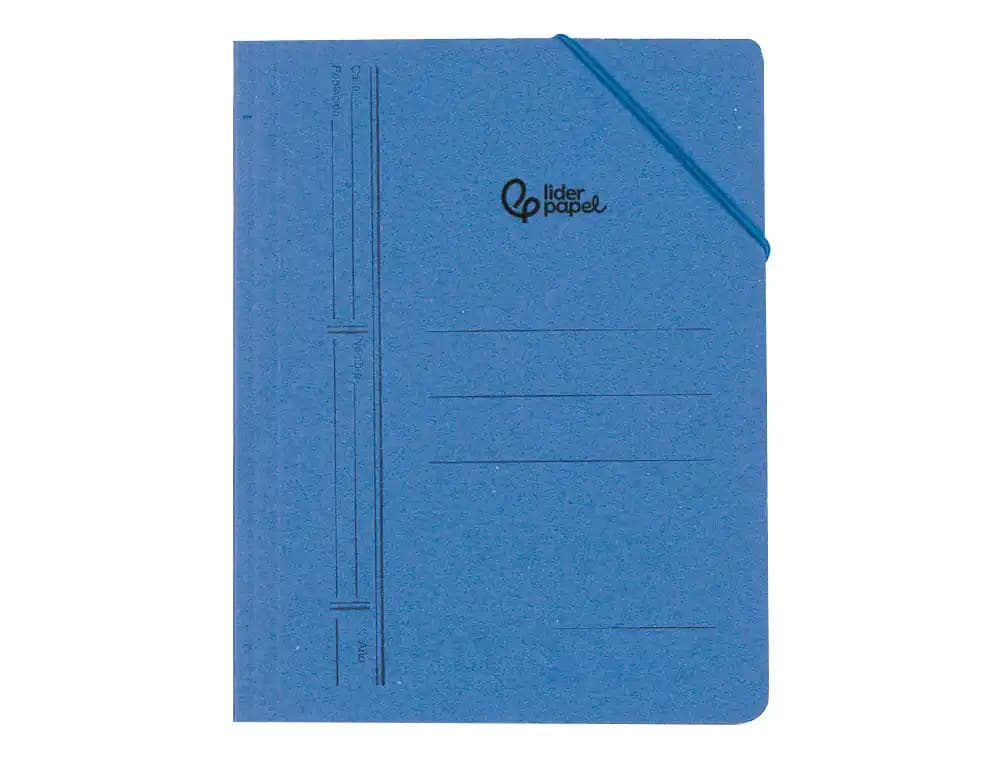 Carpeta liderpapel gomas bolsa carton pintado