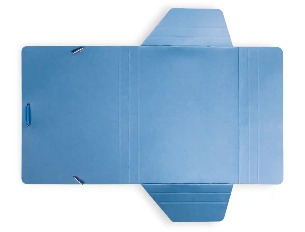 Carpeta liderpapel gomas tres solapas carton pintado color