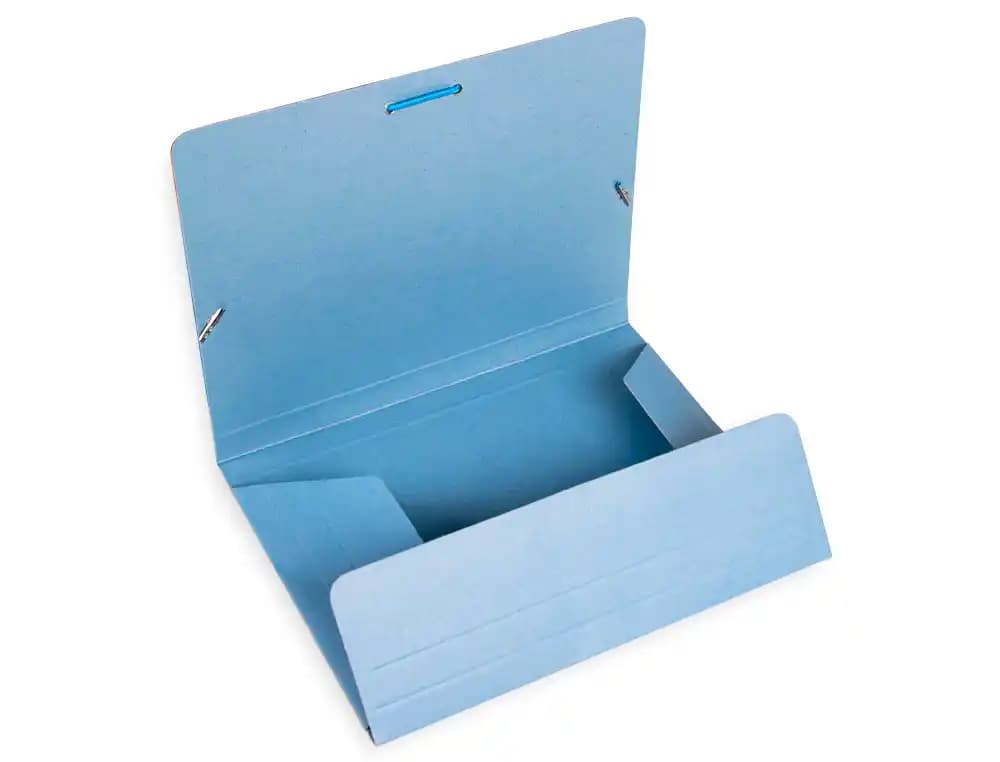 Carpeta liderpapel gomas tres solapas carton pintado color