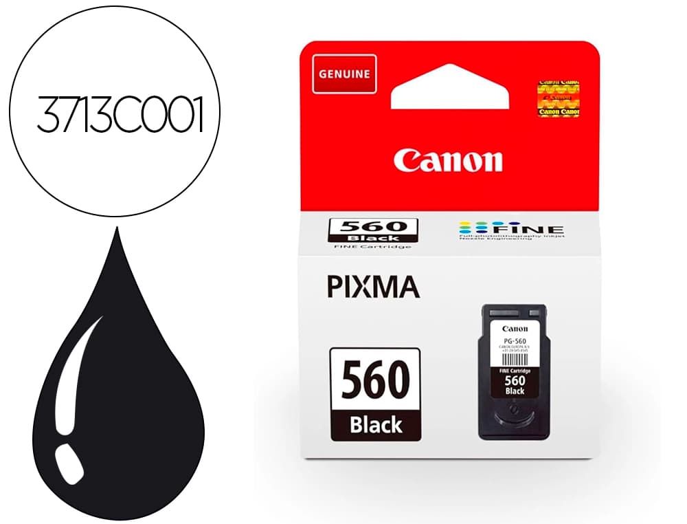 Canon Ink-jet canon 560 pixma ts5350 / ts5351 / ts5352 / ts5353 negro 180 paginas