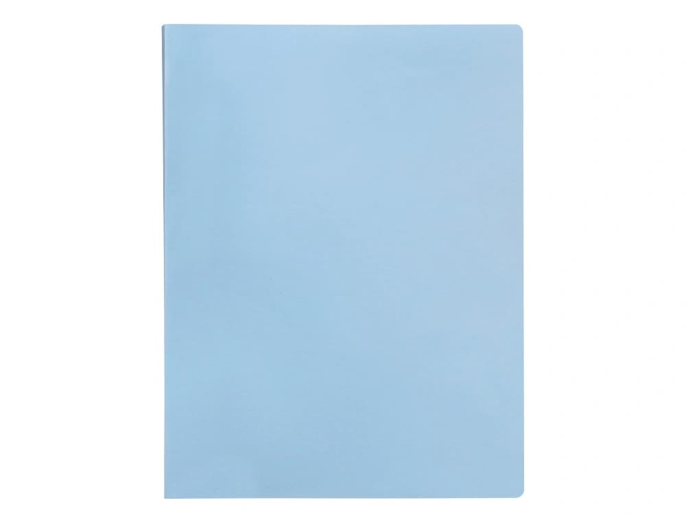 Carpeta escaparate Liderpapel A4 de polipropileno opaco con 80 fundas – Celeste