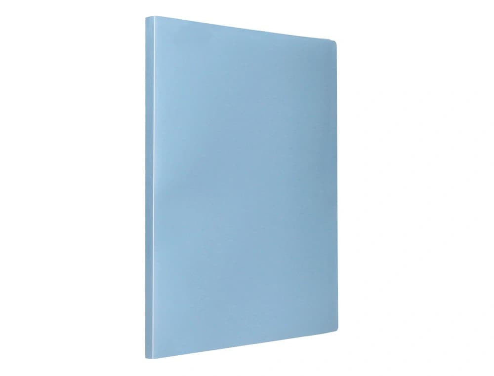 Carpeta escaparate Liderpapel A4 de polipropileno opaco con 80 fundas – Celeste