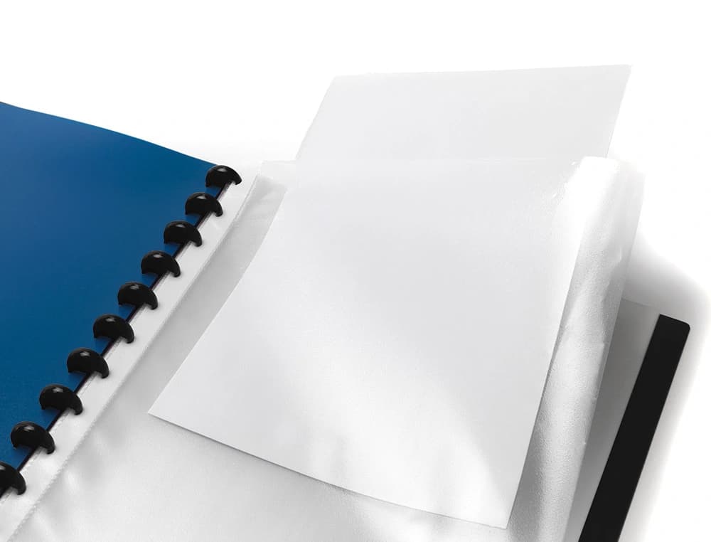 Carpeta liderpapel a4 con 40 fundas intercambiables 5 sep sobre y gomilla portada y lomo personalizable