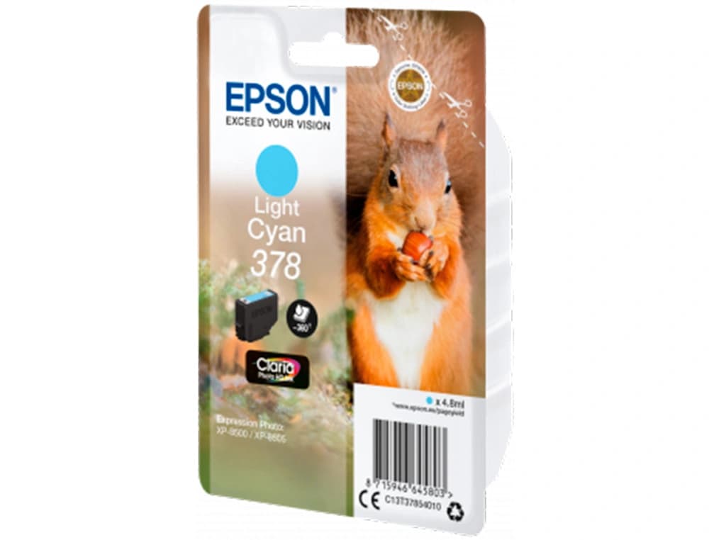 Ink-jet epson 378 xl expression home xp-8605 / 8606 / xp-15000 / xp-8500 / 8505 cian claro 830 pag