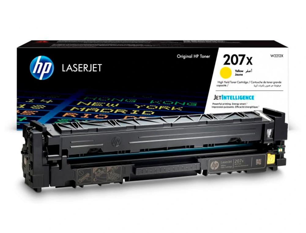 Hp Toner hp 207x color laserjet pro m282nw / m283fdn / m283fdw amarillo 2.450 paginas