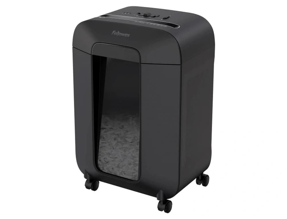 Destructora de documentos fellowes lx-85 capacidad de corte 12 hojas p4 destruye grapas clips y tarjetas