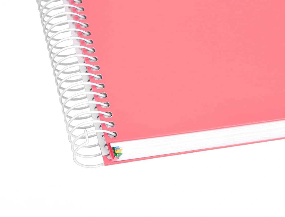 Cuaderno espiral a4 micro antartik tapa forrada 120h 90 gr horizontal 5 bandas 4 taladros colores