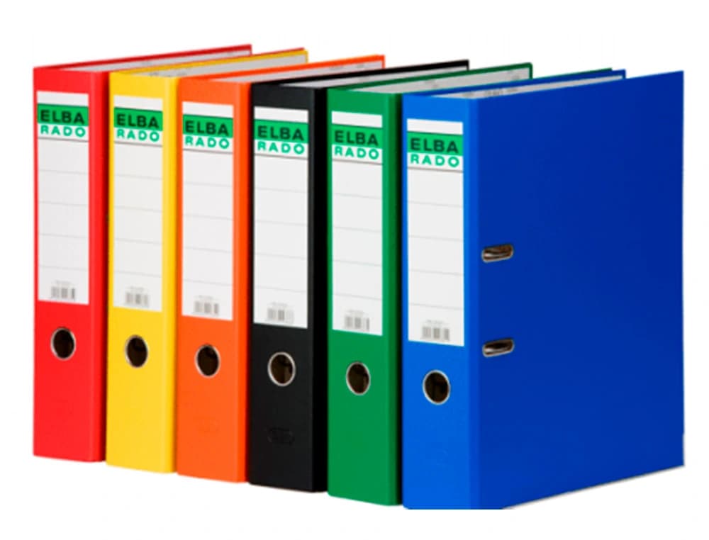 Archivador de palanca elba chic carton forrado pvc con rado