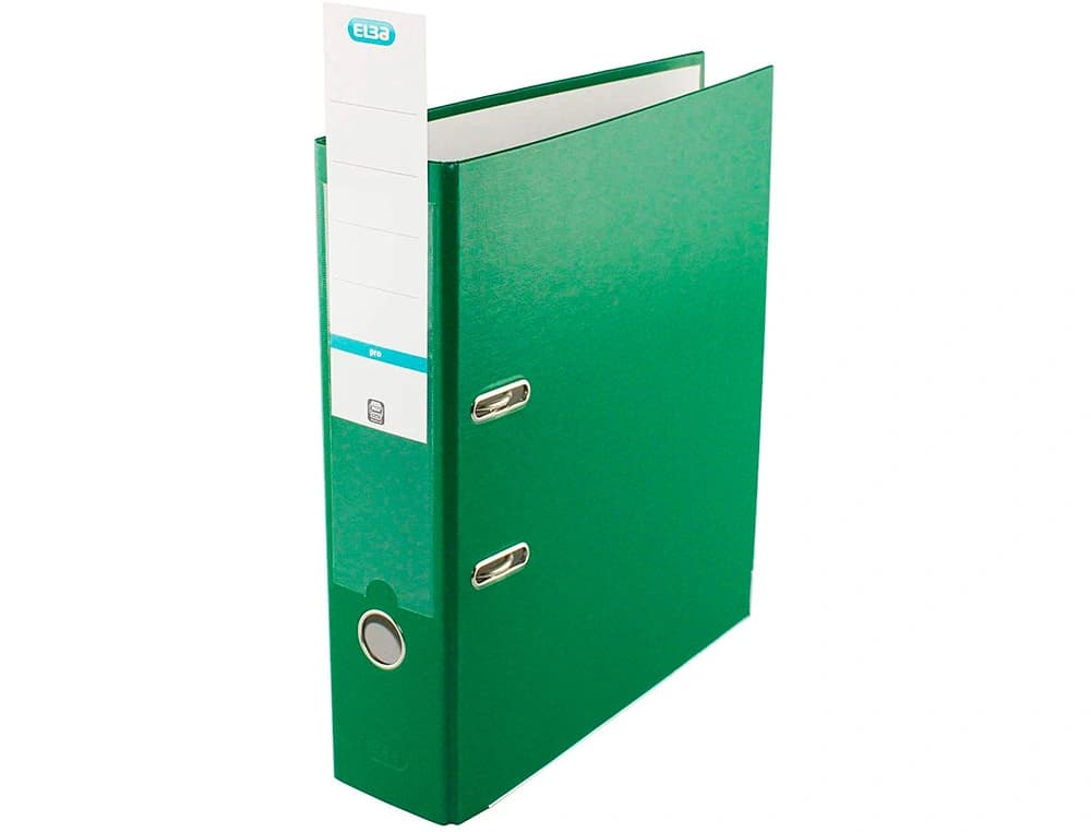 Archivador de palanca elba top carton compacto polipropileno con rado din a4 lomo de 80 mm