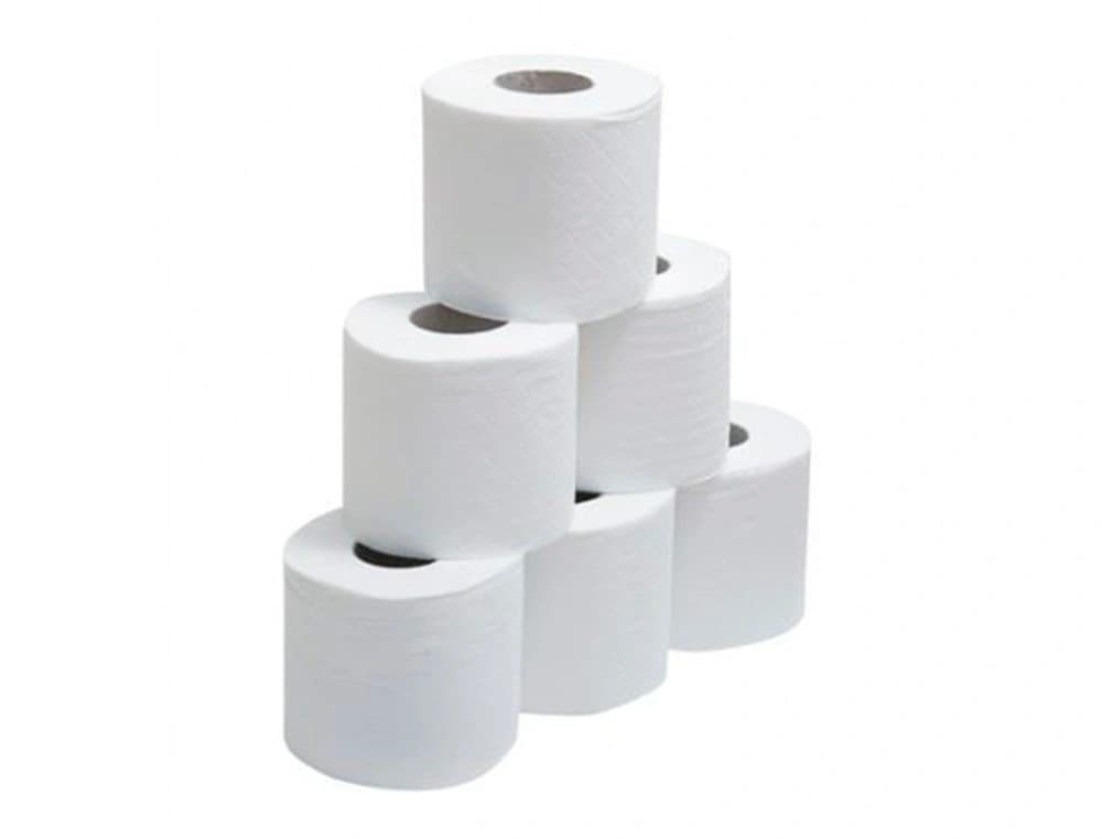 Papel secamanos dahi 2 capas celulosa lisa 210 mm x 150 mt paquete de 6 rollos