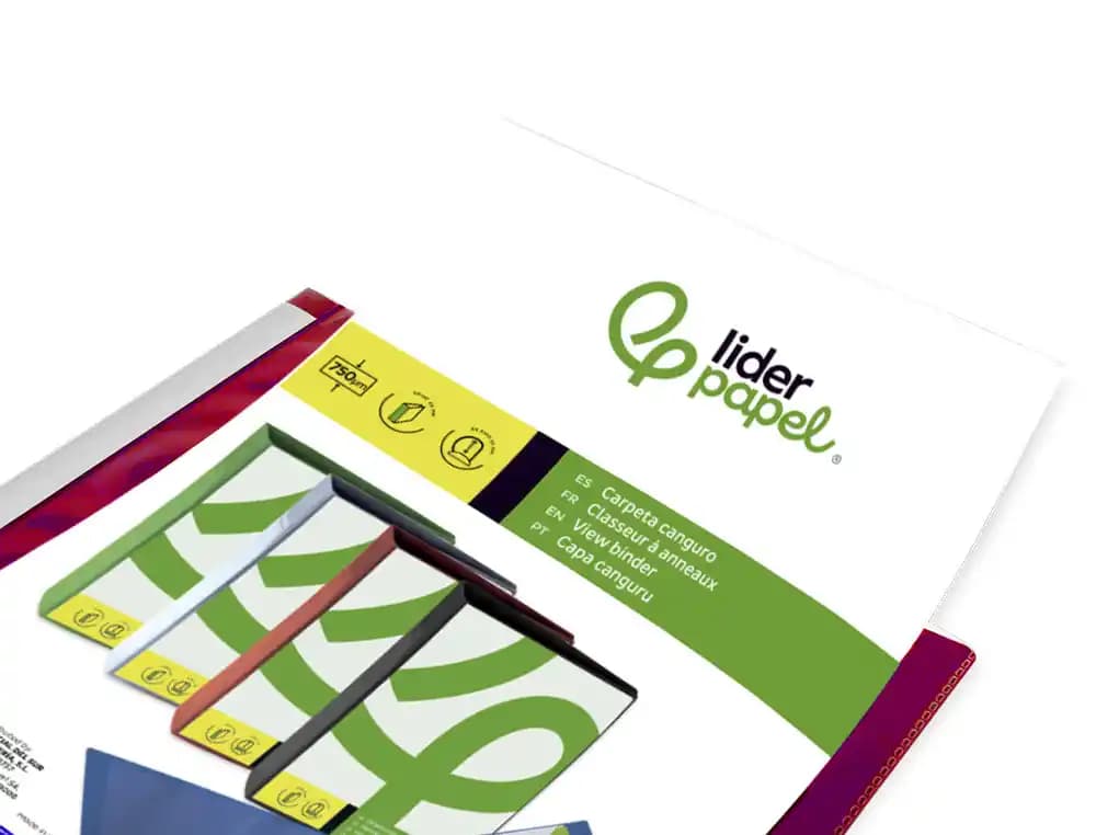 Carpeta liderpapel canguro 2 anillas 25 mm mixtas polipropileno din a4