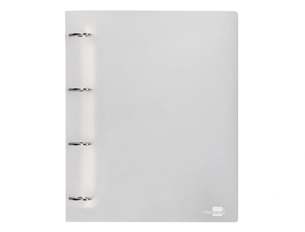 Carpeta liderpapel 4 anillas mixtas 40 mm polipropileno din a4 opaco