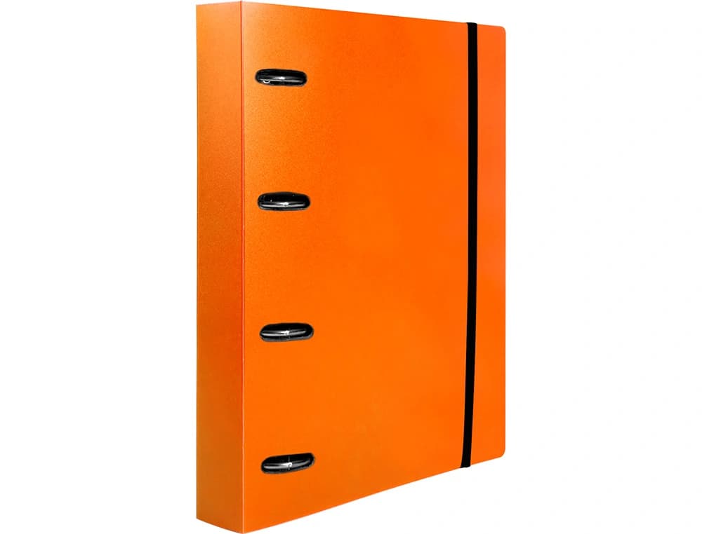 Carpeta con recambio liderpapel a4 cuadro 5mm 100 hojas 80g polipropileno 4 anillas 25mm