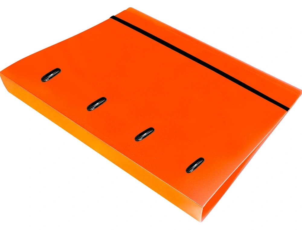 Carpeta con recambio liderpapel a4 cuadro 5mm 100 hojas 80g polipropileno 4 anillas 25mm