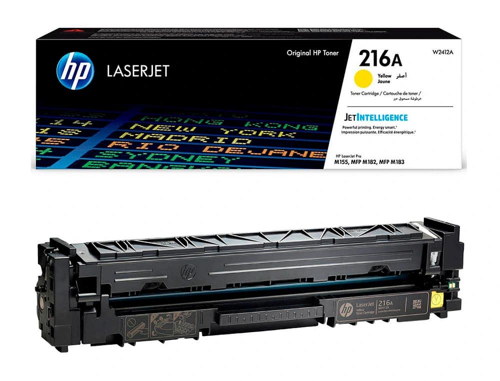 Toner hp 216a laserjet pro m155 / mfp m182n /mfp m183fw amarillo 850 paginas