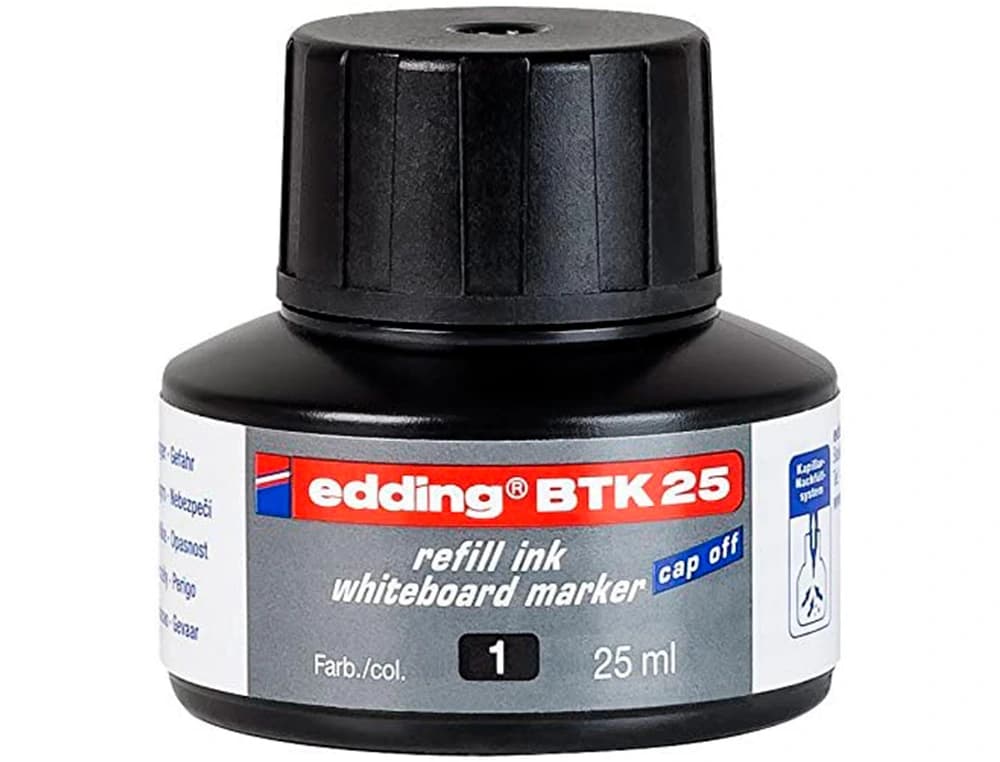 Tinta rotulador edding pizarra blanca btk-25 bote 25 ml