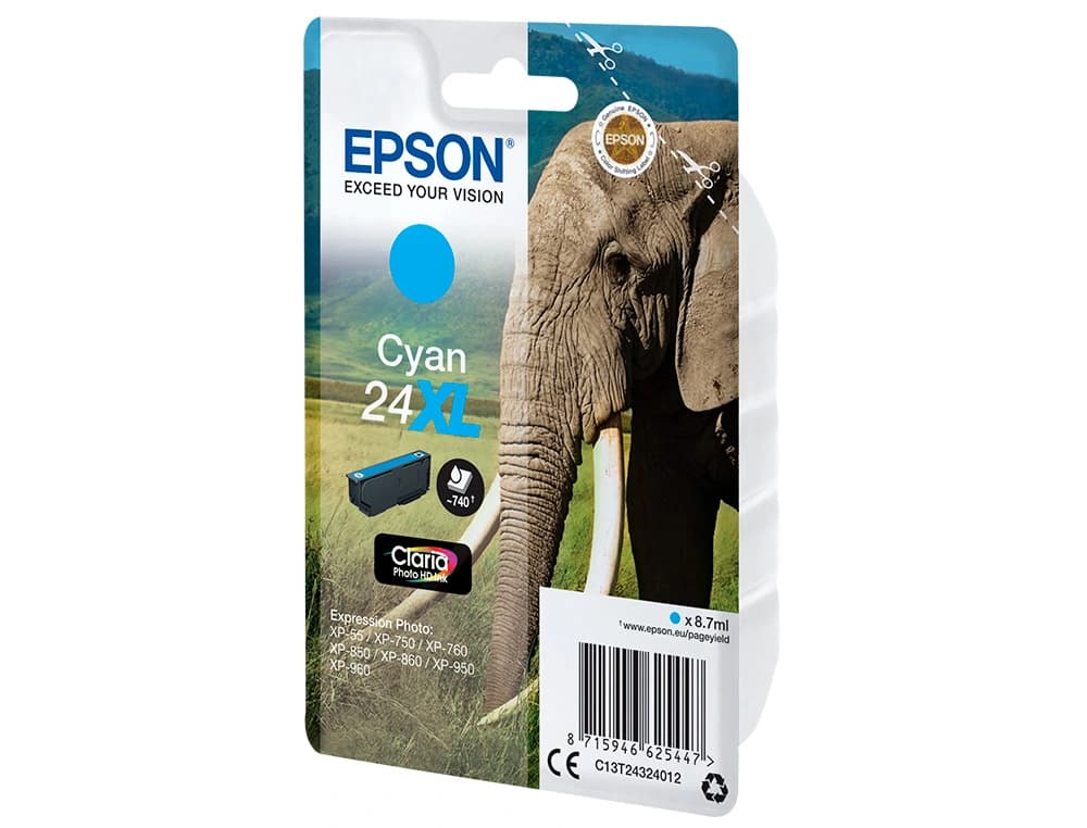 Ink-jet epson claria photo hd ink 24xl expression photo xp-760/950