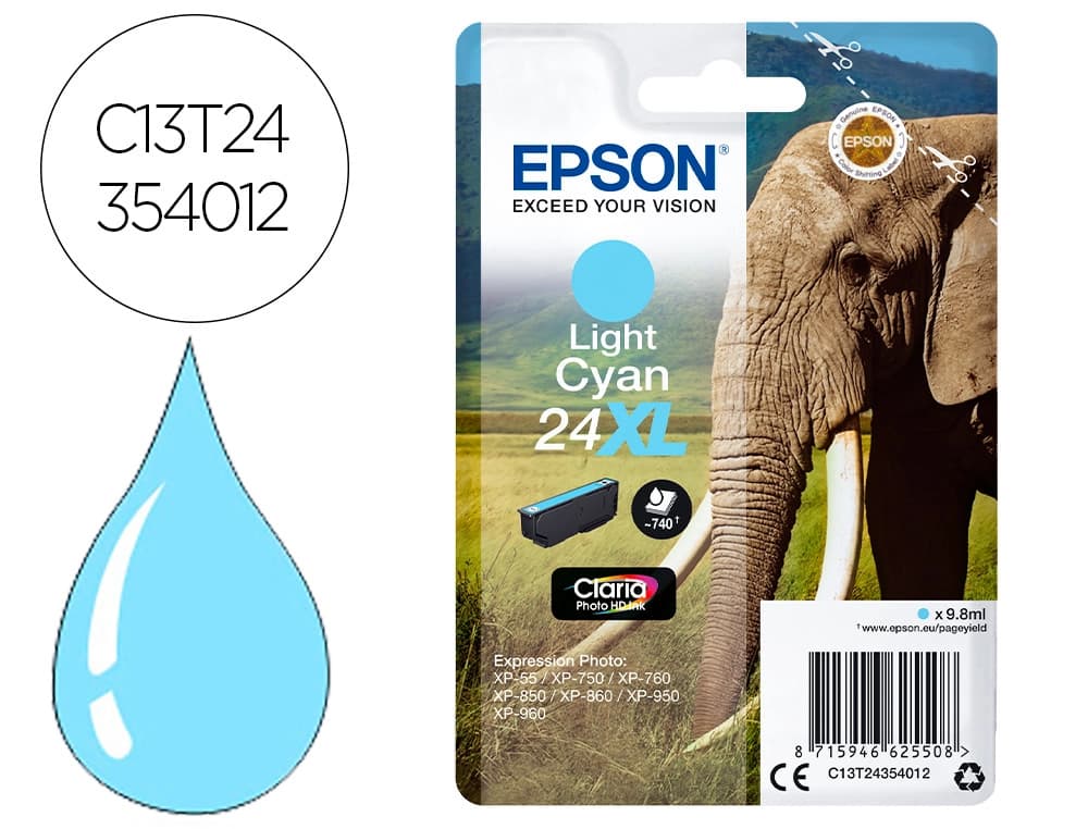 Epson Ink-jet epson claria photo hd ink cian claro 24xl expression photo xp-950