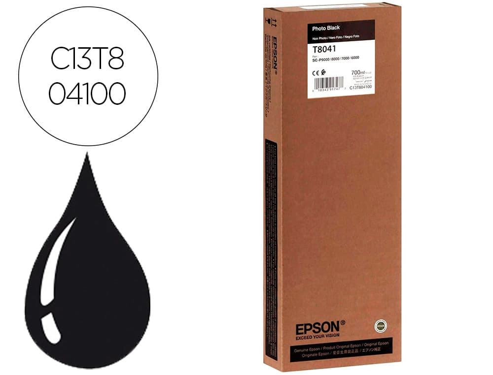 Epson Ink-jet epson gf surecolor serie sc-p negro photo ultrachrome hdx/hd 700ml
