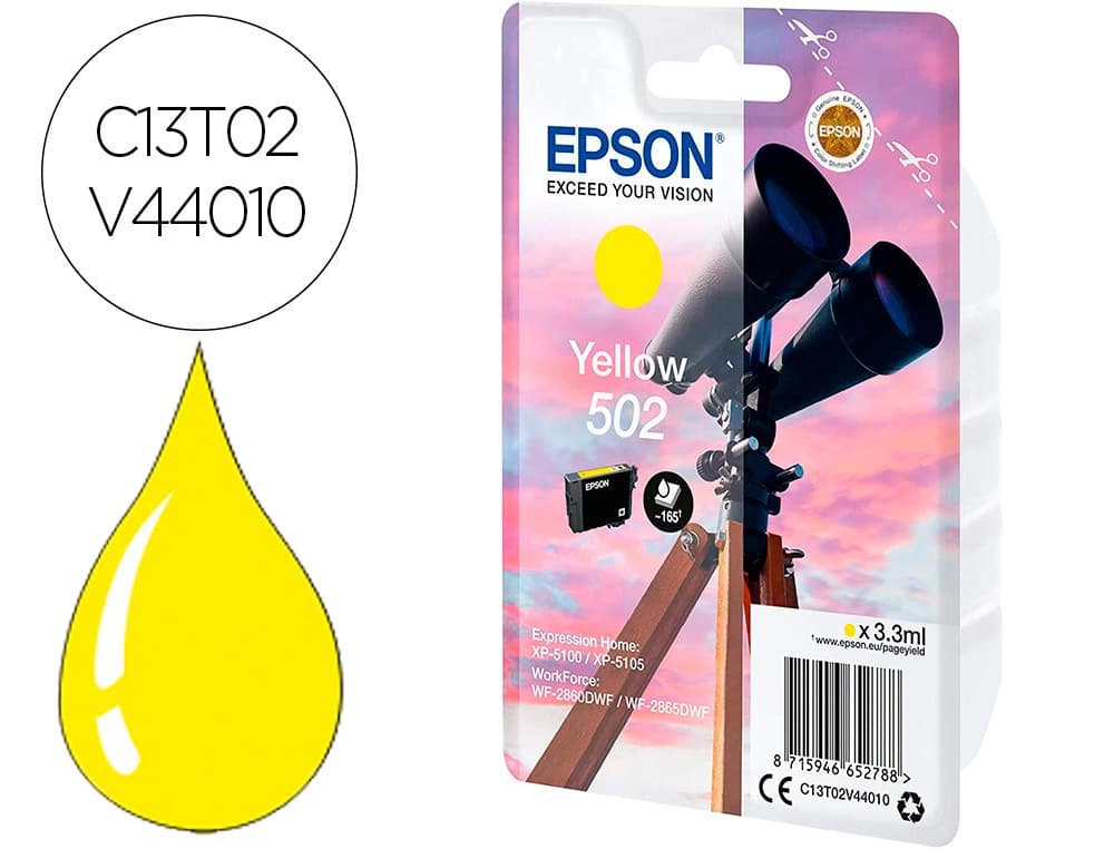 Epson Ink-jet epson singlepack amarillo 502 ink