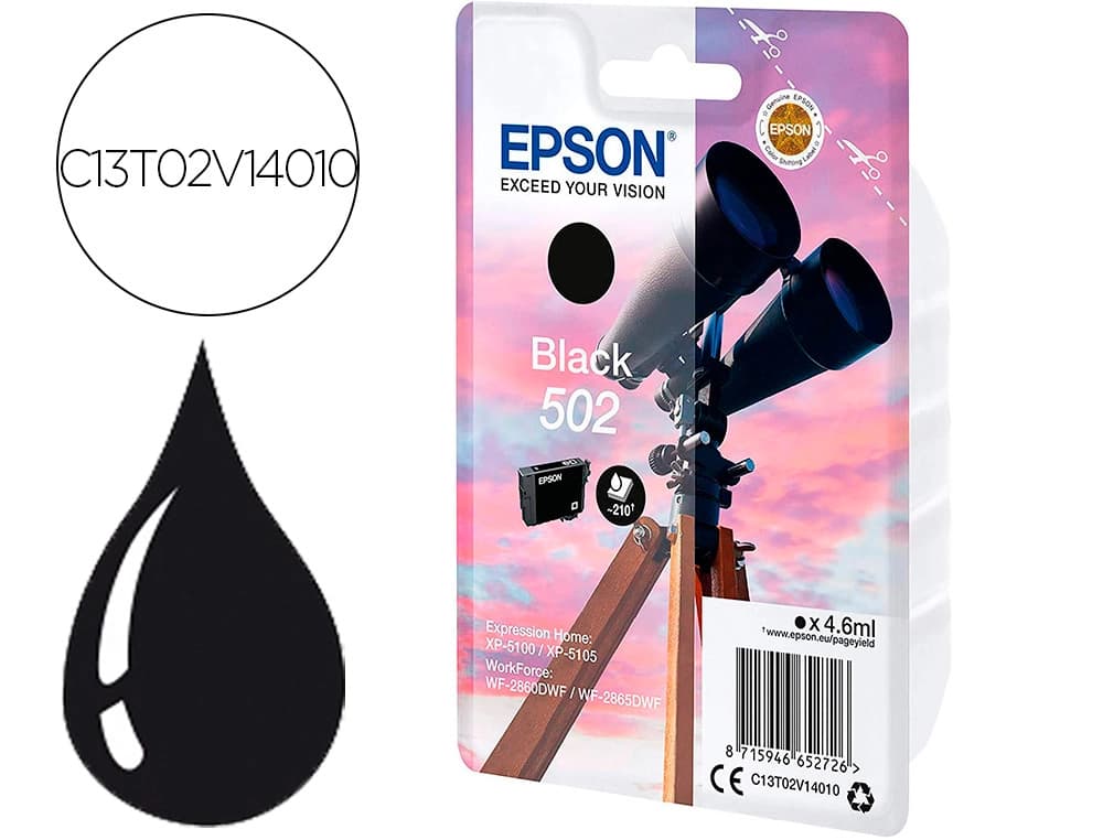 Epson Ink-jet epson singlepack negro 502 ink
