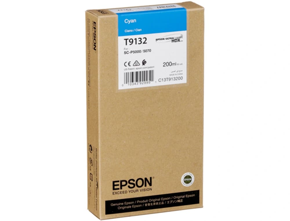Ink-jet epson t9132 cian ink 200ml