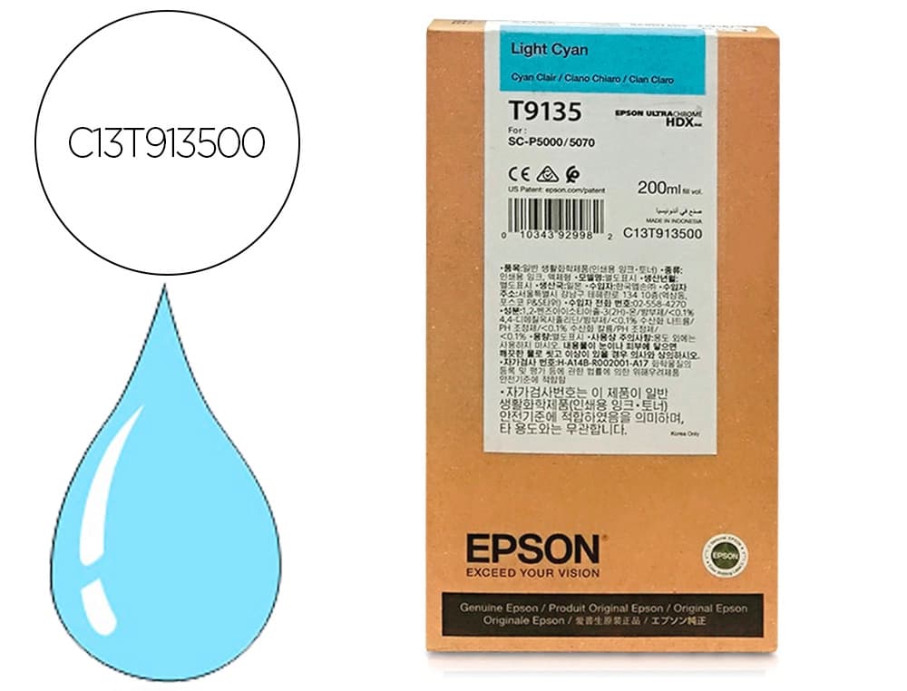 Epson Ink-jet epson t9135 light cian ink 200ml
