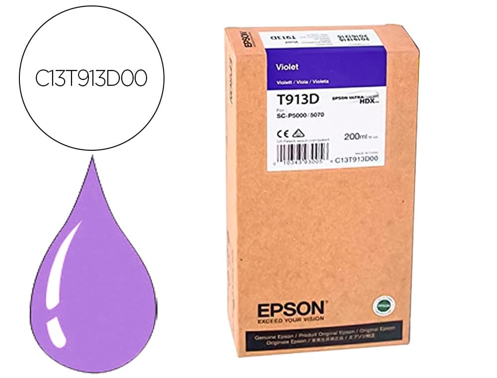 Epson Ink-jet epson t913d violet ink 200ml