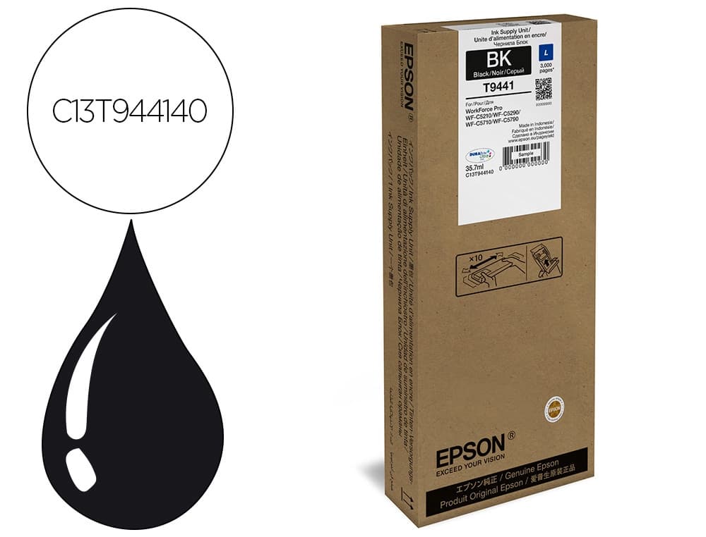 Epson Ink-jet epson wf-c5xxx series ink l negro 3000