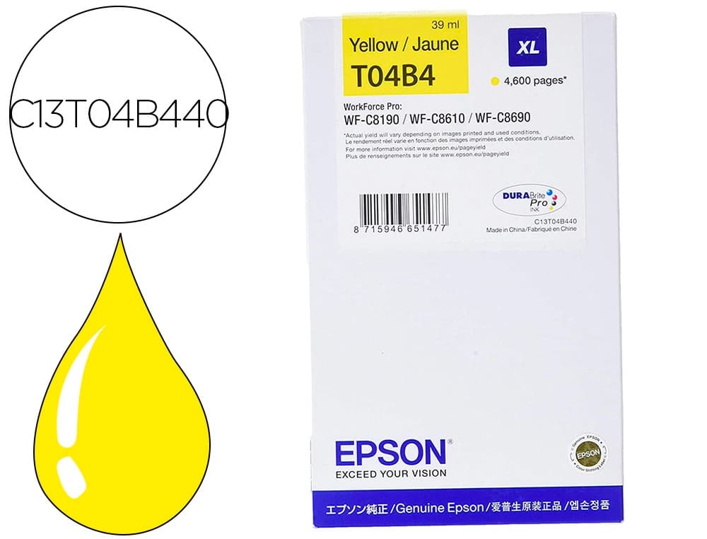 Epson Ink-jet epson wf-c81xx / wf-c86xx xl amarillo