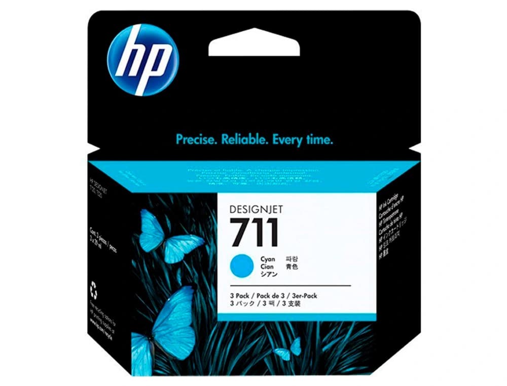 Ink-jet hp designjet t120/t520 n 711 pack 3/1000 paginas
