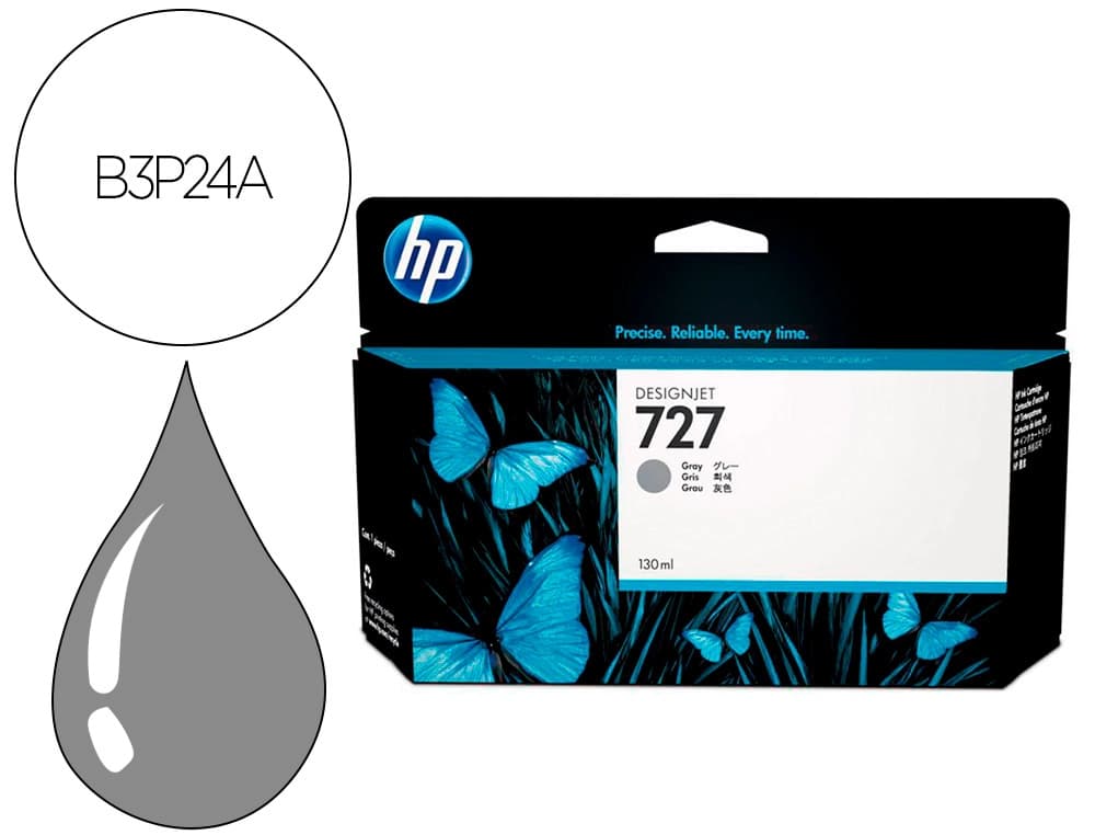 Hp Ink-jet hp designjet t920/t1500 n 727 gris alta/1000 paginas