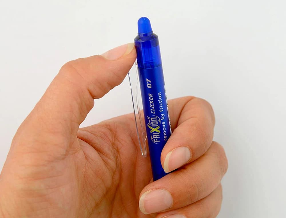 Boligrafo pilot frixion clicker borrable 0,7 mm punta media en blister