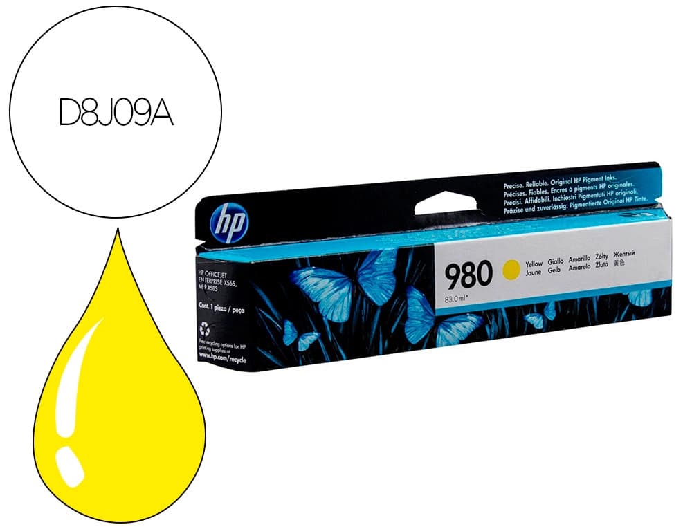 Hp Toner hp empresa x585 amarillo n 980