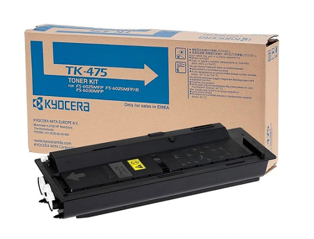 Toner kyocera -mita laser negro tk475 15.000 paginas fs6025/6030mfp fs-6525/6530