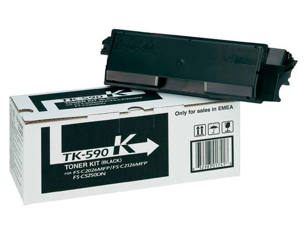 Toner kyocera tk590k fs-c2026mfp/2126mfp/5250dn negro 7000 paginas