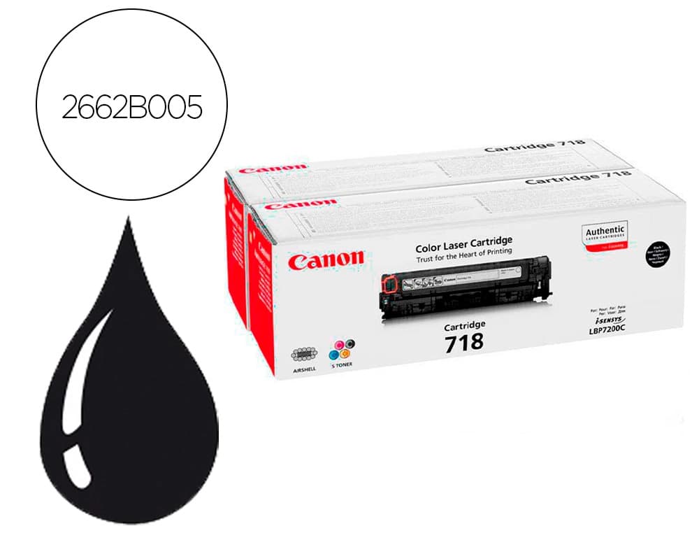 Canon Toner canon 718b lbp7680 lbp7200 mf8300 pack negro