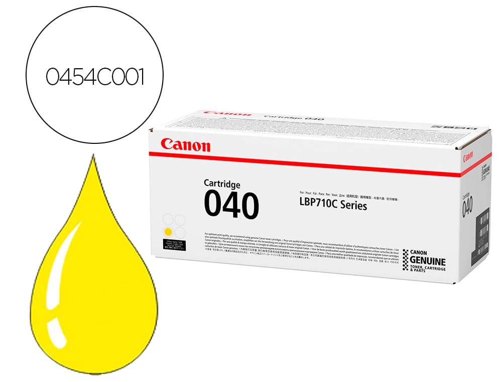 Canon Toner canon 040y lbp710 lbp712 amarillo