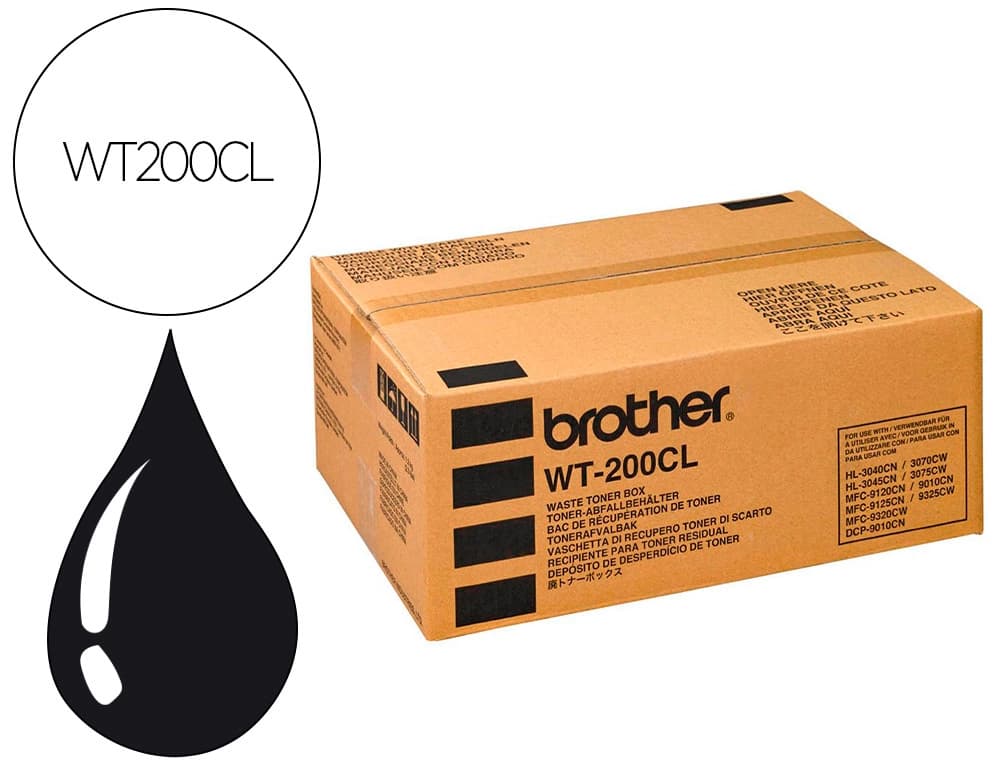 Brother Toner brother hl3040cn / 3070cw / mfc-9120cn / mfc-9320cn recipiente para toner residual