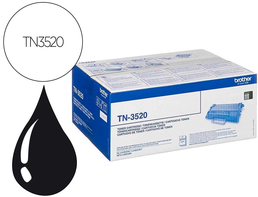 Brother Toner brother hll6400dw 20000 paginas negro
