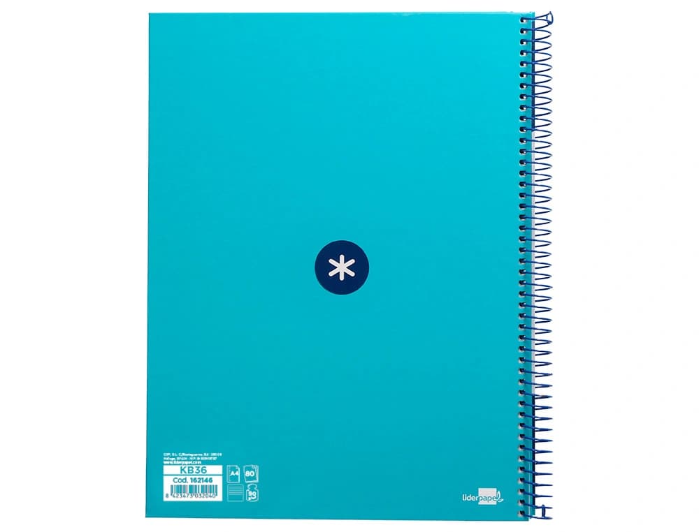 Cuaderno espiral a4 micro antartik tapa forrada80h 90 gr horizontal 1 banda 4 taladros